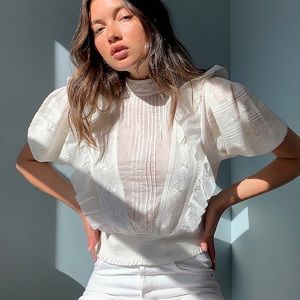 Aritzia Sunday Best tea blouse
